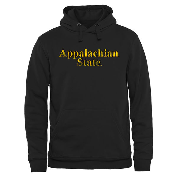 Men NCAA Appalachian State Mountaineers Classic Wordmark Pullover Hoodie Black
